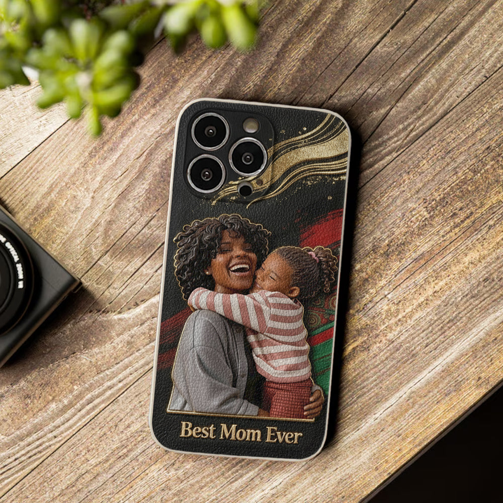 Black Pride, Black History Month - Personalized African American Leather Phone Case