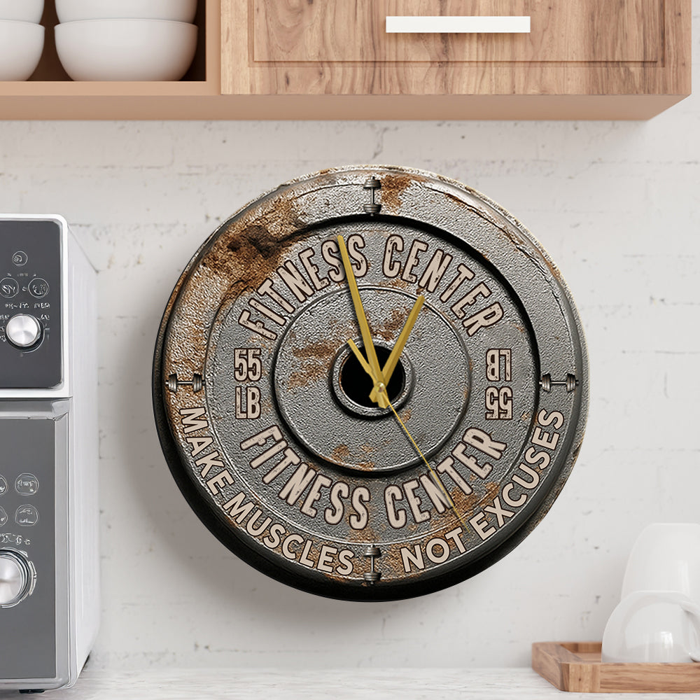 Ohne Fleiß kein Preis - Personalisierte Fitness-Wanduhr