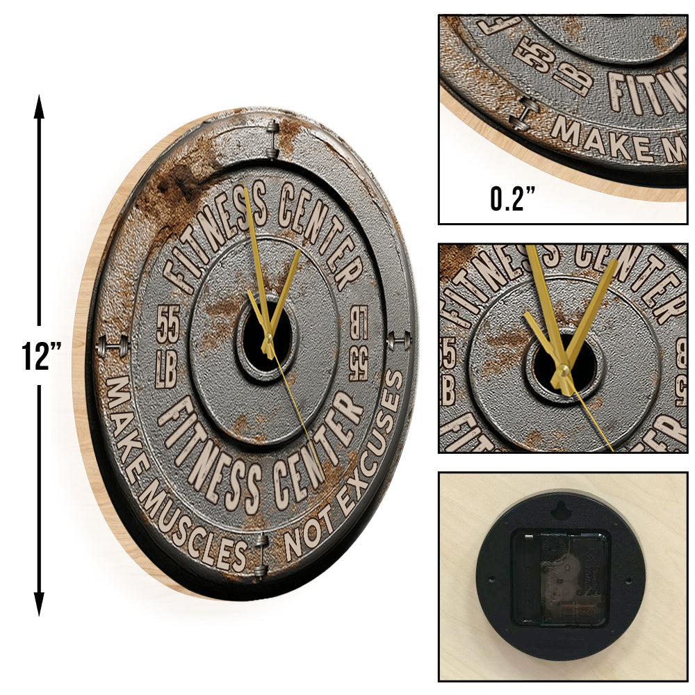 Ohne Fleiß kein Preis - Personalisierte Fitness-Wanduhr