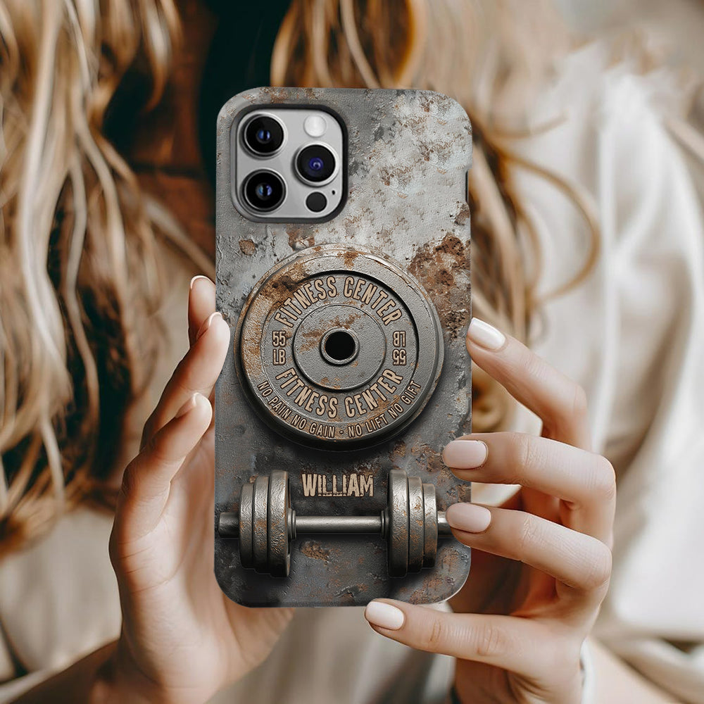 Ohne Fleiß kein Preis – Personalisierte Handyhülle mit Fitness-Vollbilddruck