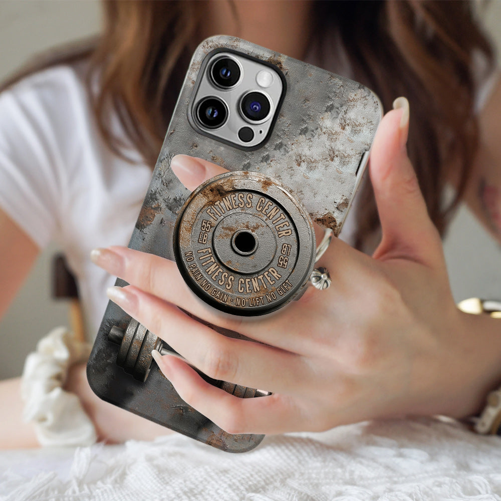 Ohne Fleiß kein Preis – Personalisierte Handyhülle mit Fitness-Vollbilddruck