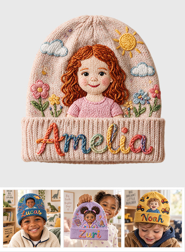 My Name, My Little World - Personalized Kid Beanie Hat