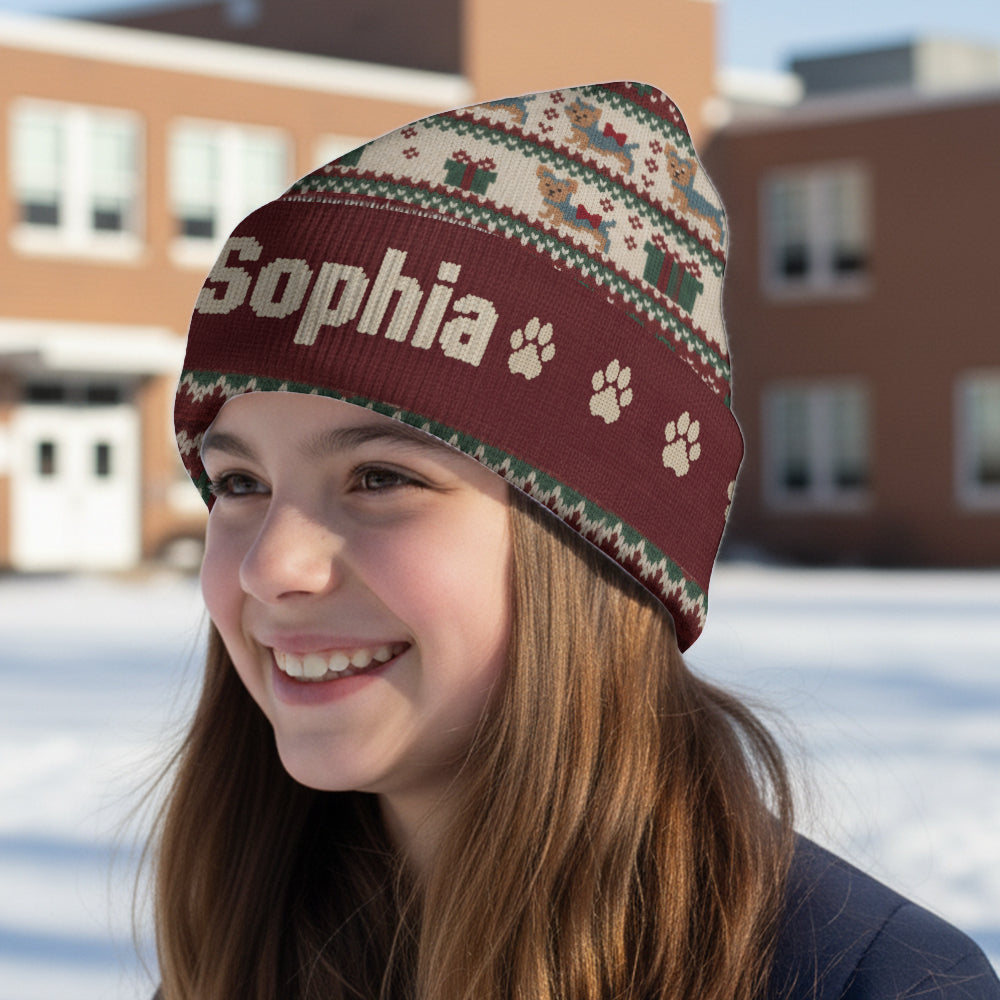 Niedlicher Hund – personalisierte Hundemütze