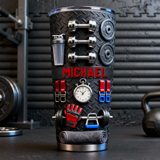 No Pain No Gain - Personalized Fitness Tumbler