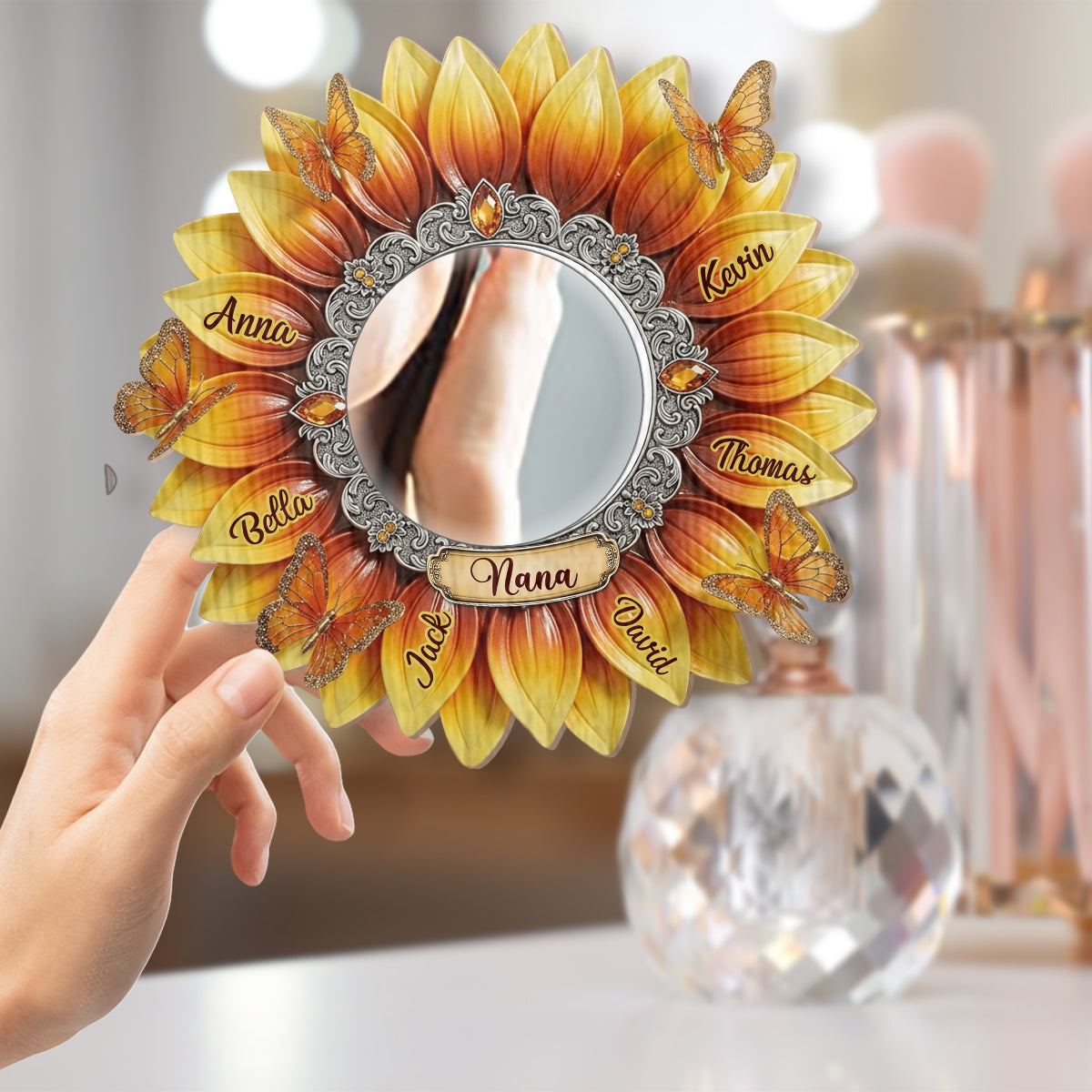 Beste Oma aller Zeiten – Personalisierter Oma-Wandspiegel