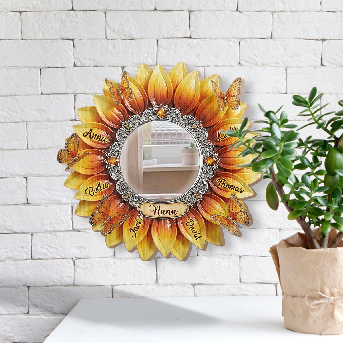 Beste Oma aller Zeiten – Personalisierter Oma-Wandspiegel