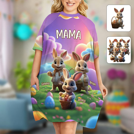 Oma Ostern - Personalisiertes Oster-Schlafshirt-Kleid