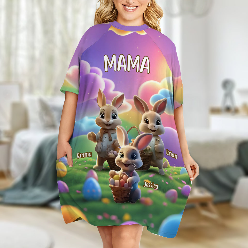 Oma Ostern - Personalisiertes Oster-Schlafshirt-Kleid