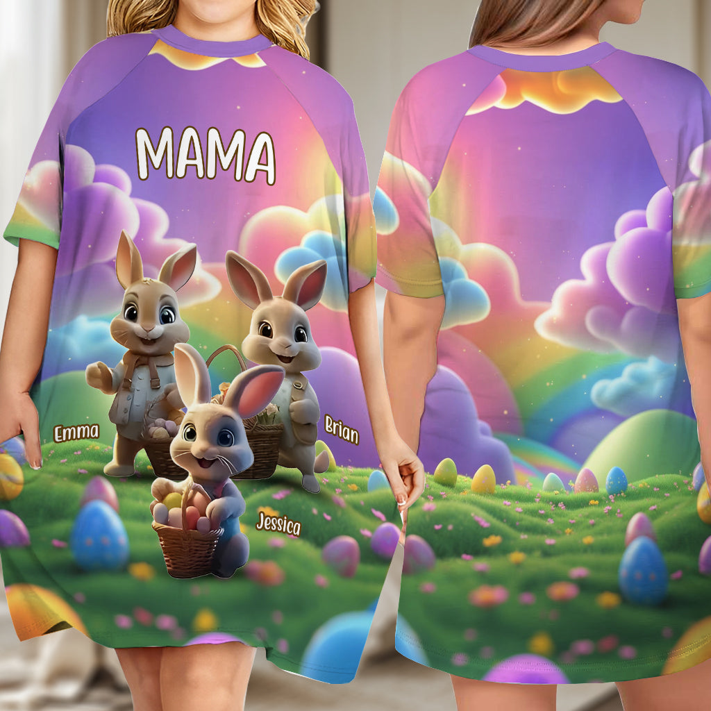Oma Ostern - Personalisiertes Oster-Schlafshirt-Kleid