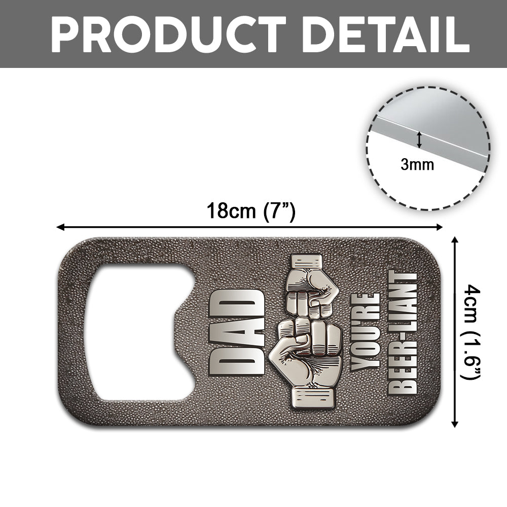 Father & Child Best Friend Forever - Personalized Father Bottle Opener