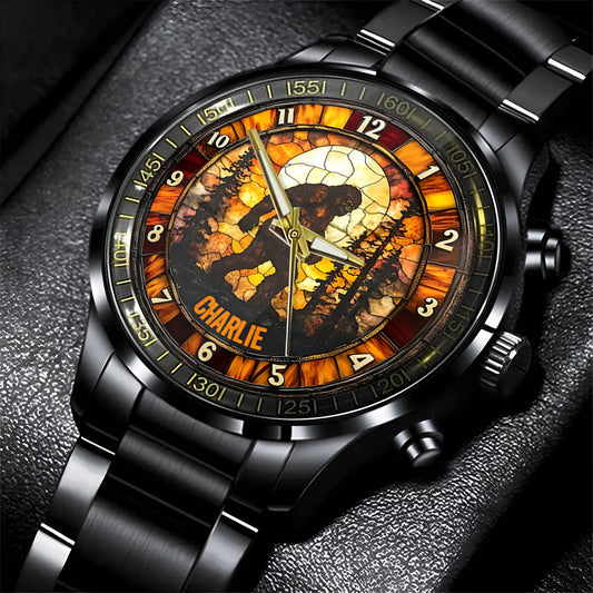 Sasquatch - Personalisierte Camping-Handuhr