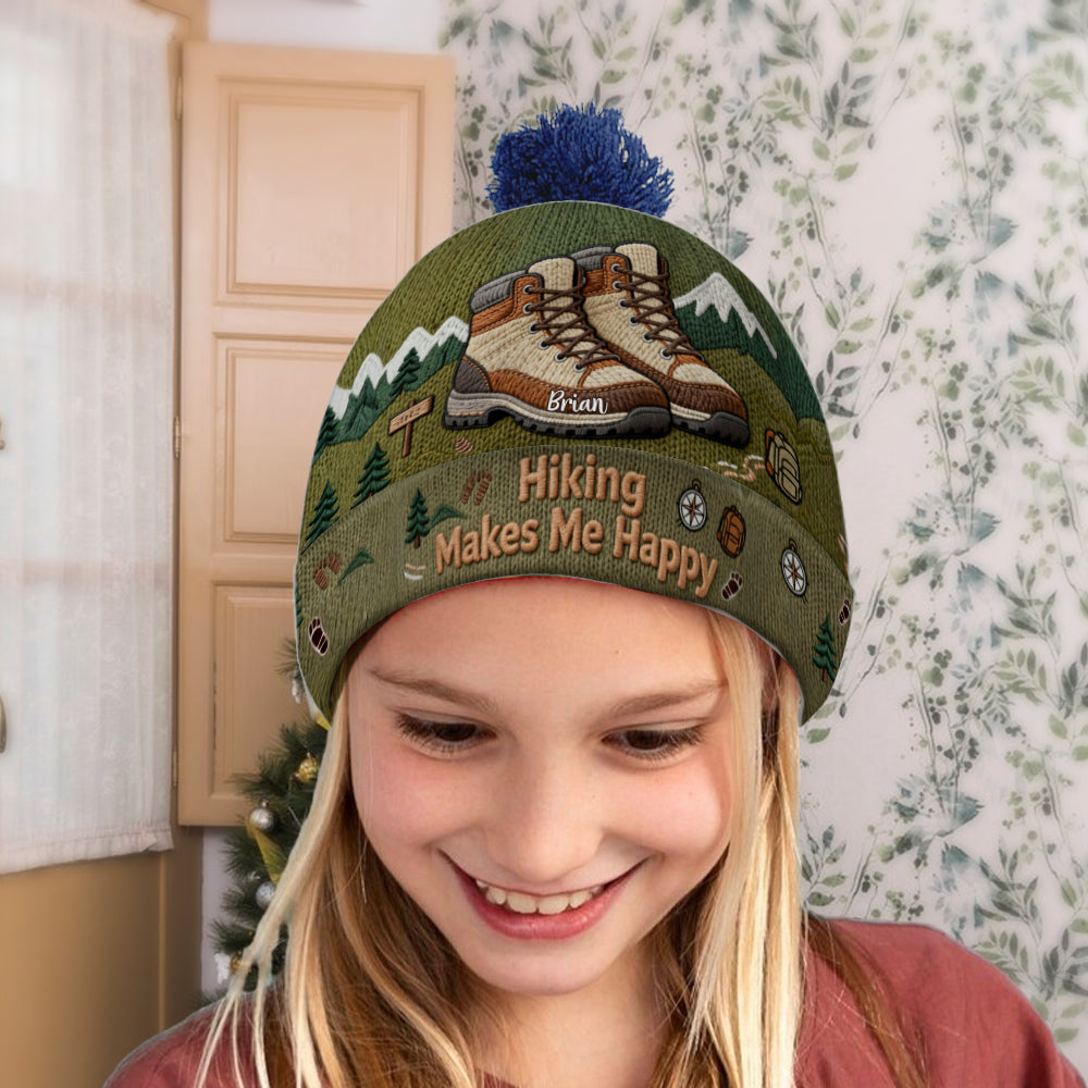 Wandern macht mich glücklich – personalisierte Wandermütze