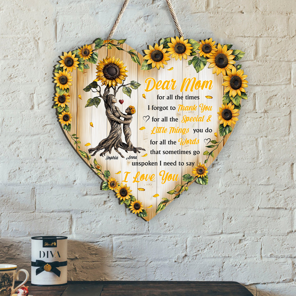 An meine Mama – Personalisiertes Holzschild in individueller Form