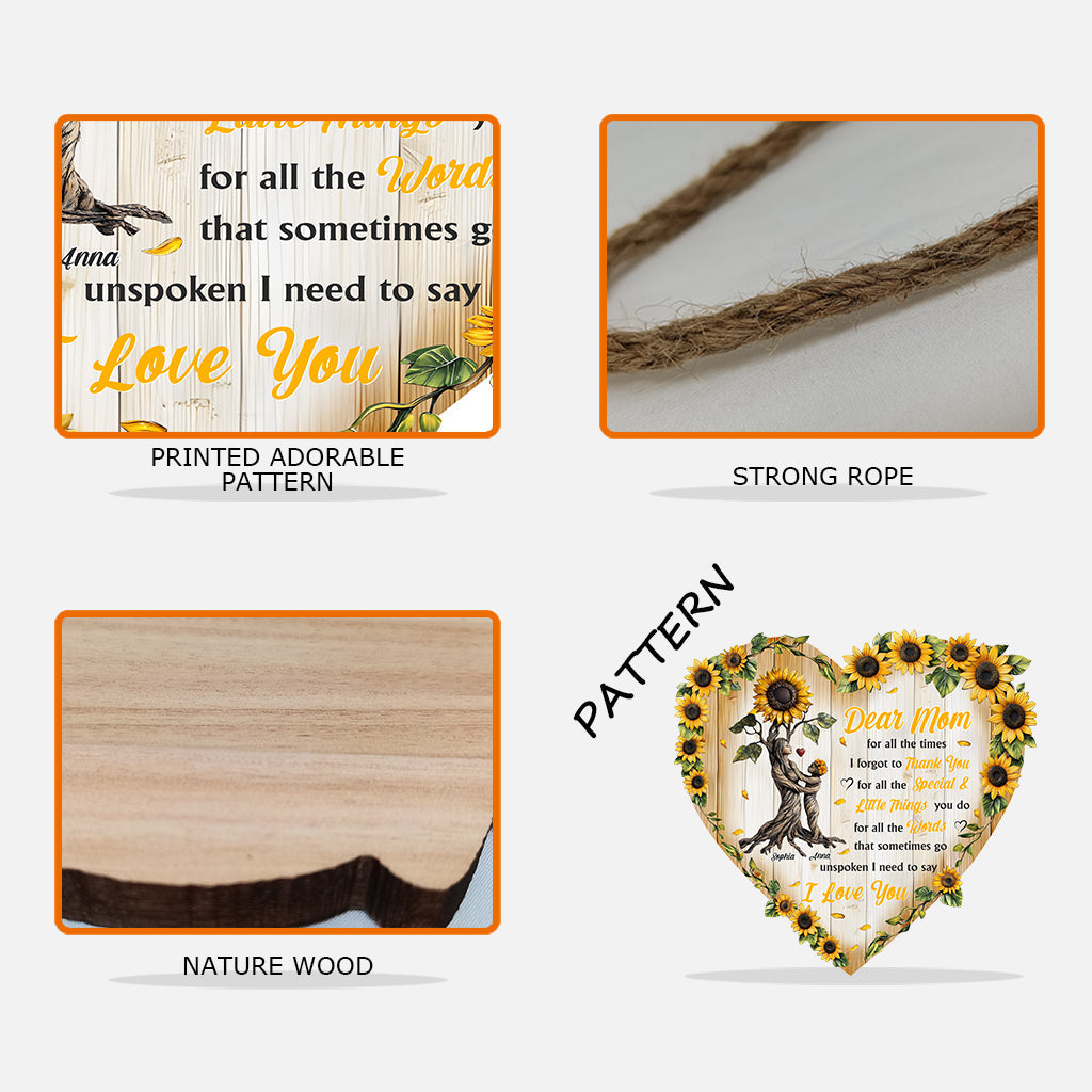 An meine Mama – Personalisiertes Holzschild in individueller Form