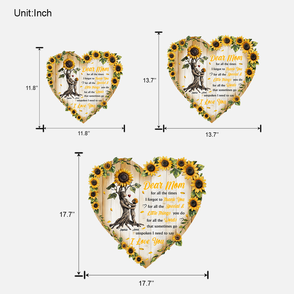 An meine Mama – Personalisiertes Holzschild in individueller Form