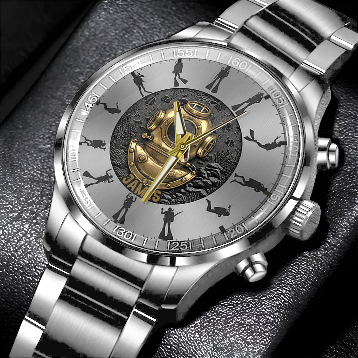 Time To Dive - Personalized Scuba Diving Hand Watch