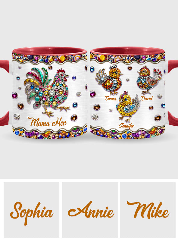 Mama Henne - Personalisierte Tasse mit Muttermotiv