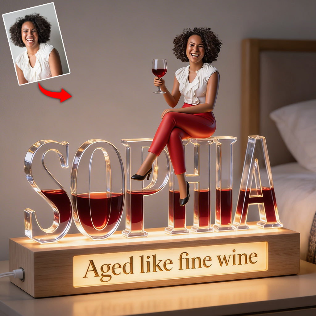 Cocktail-Liebhaber - Personalisierte Cocktail-förmige LED-Nachtlampe