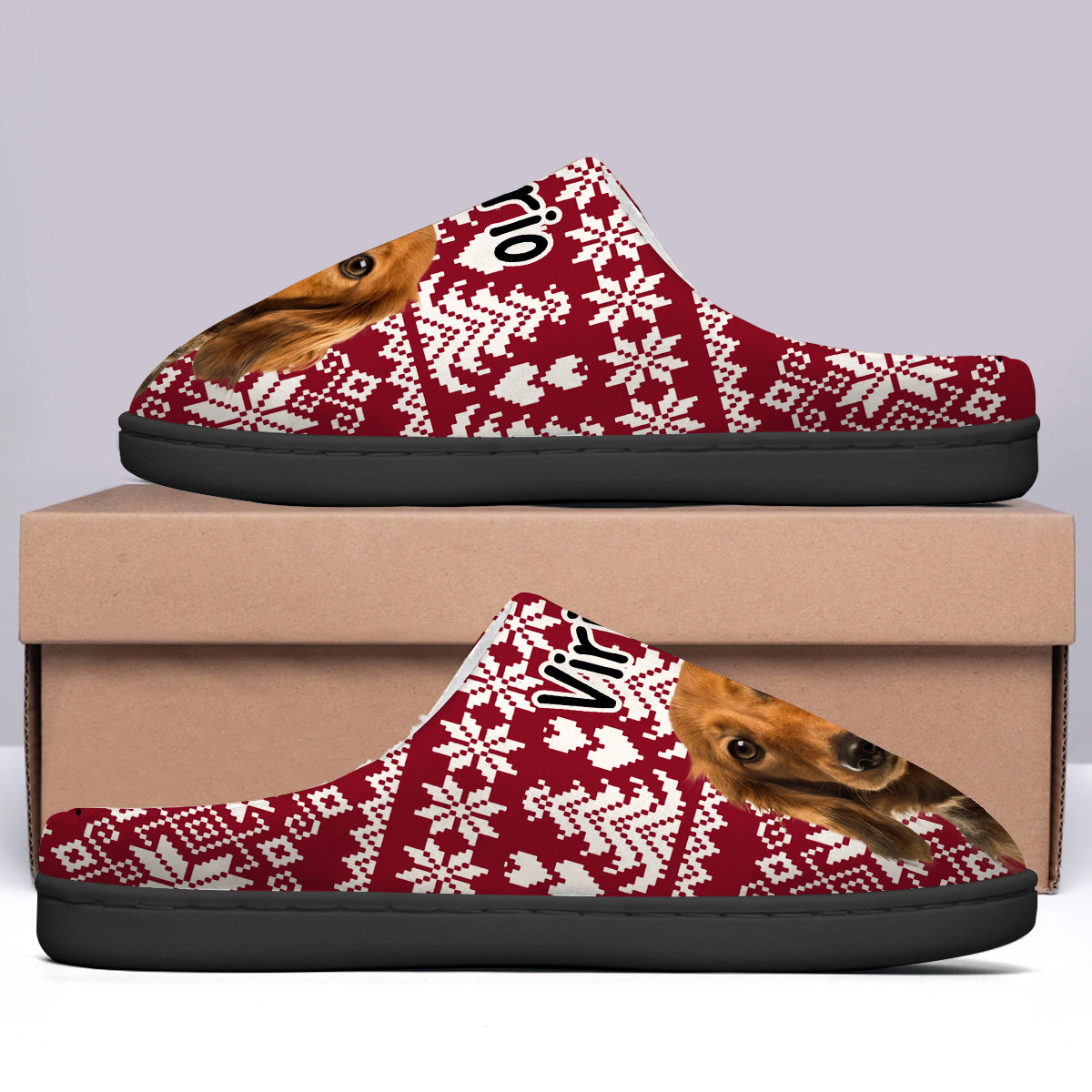 Custom Pet Photo Slippers - Personalized Dog Slippers