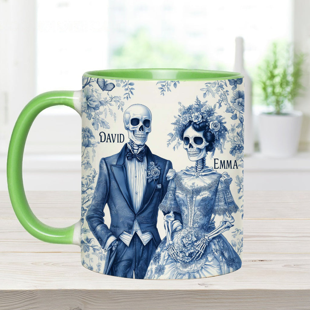Until Death Do Us Part - Personalized Couple Accent Mug