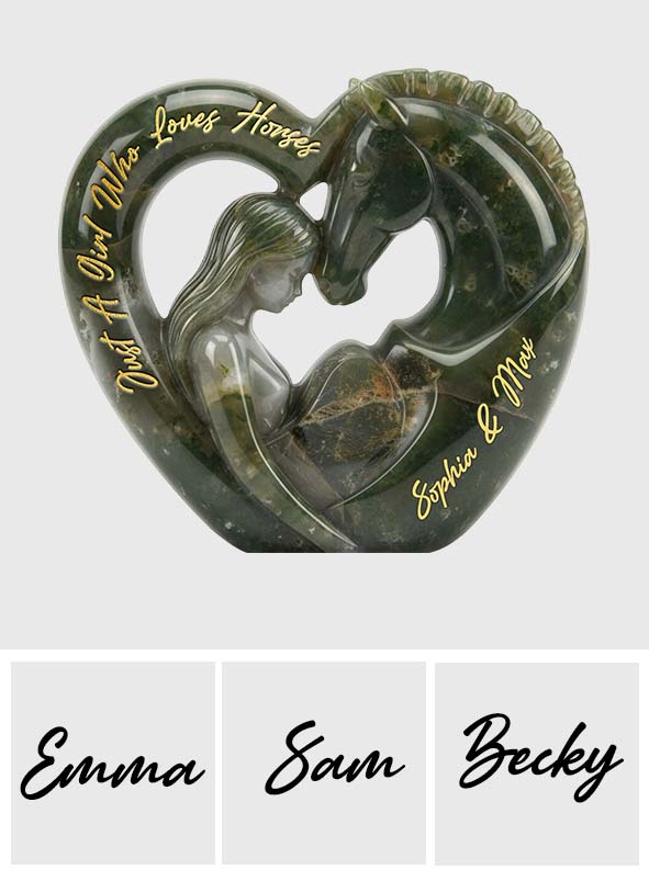 Just a Girl Who Loves Horses - Personalized Horse Custom Shaped Acrylic Plaque