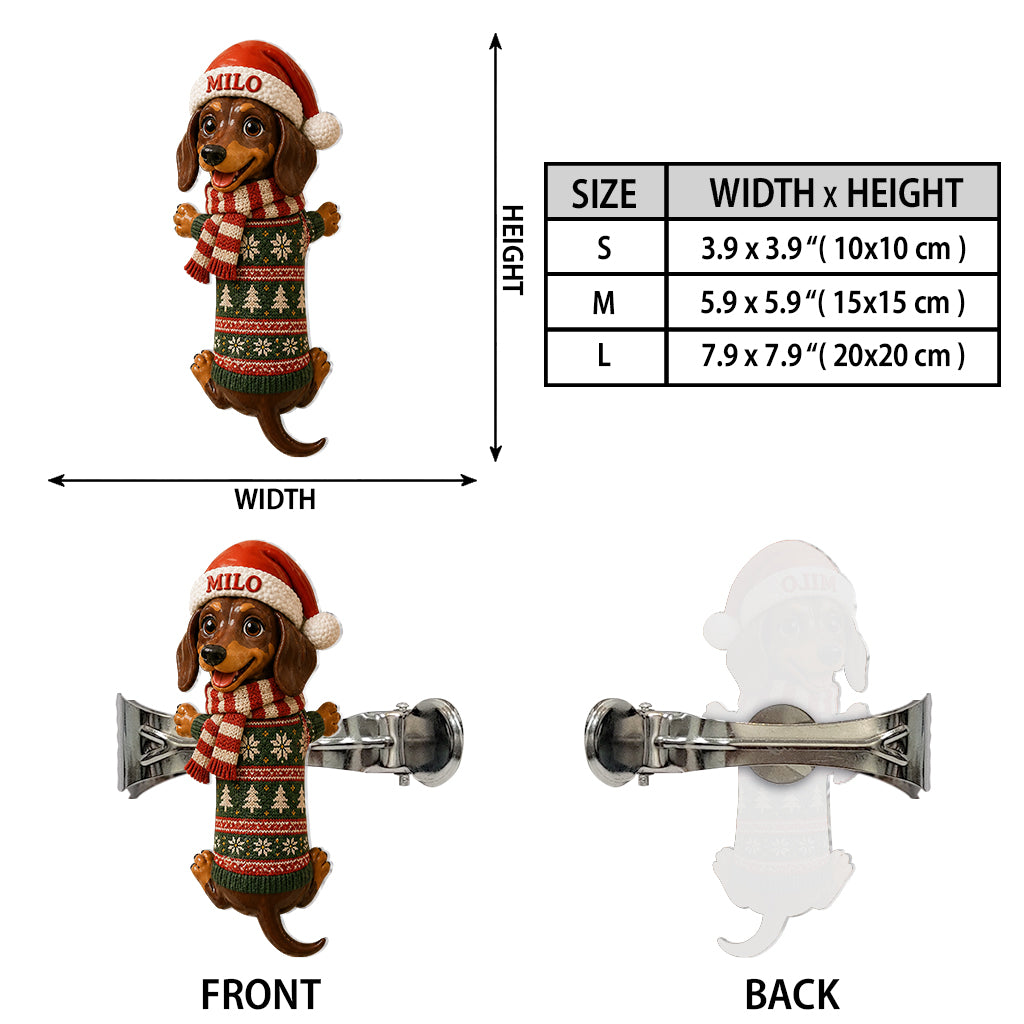Funny Pet Christmas Gift - Personalized Dog Curtain Tieback