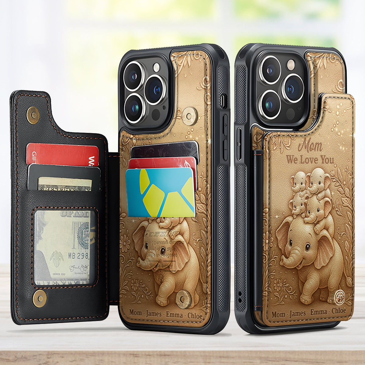 Wir lieben dich – Personalisierte Handyhülle mit Volldruck für Mama