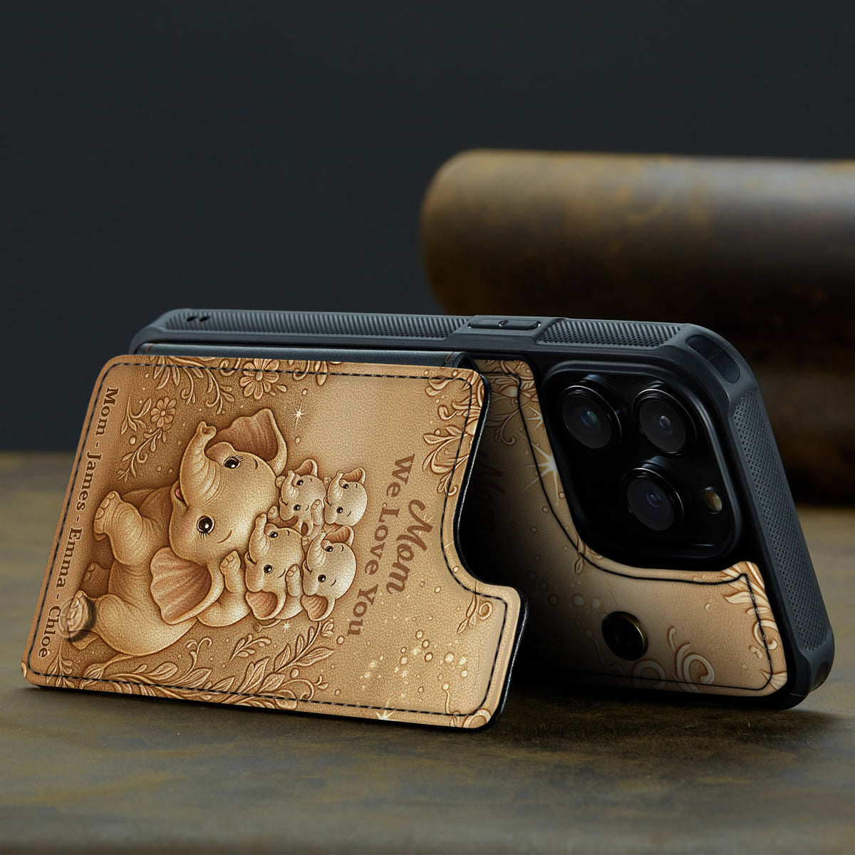 Wir lieben dich – Personalisierte Handyhülle mit Volldruck für Mama