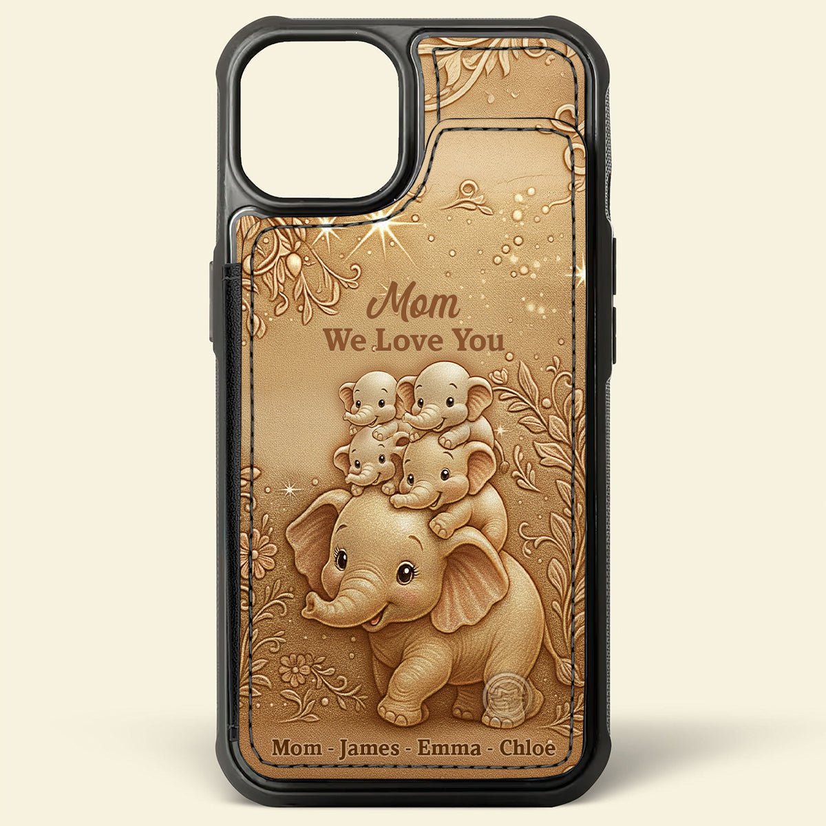 Wir lieben dich – Personalisierte Handyhülle mit Volldruck für Mama