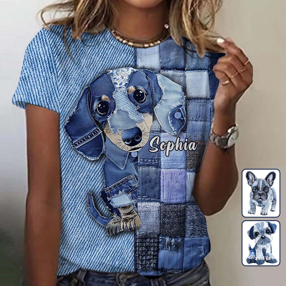 Liebe zum Hund – Personalisiertes T-Shirt mit Hundemotiv