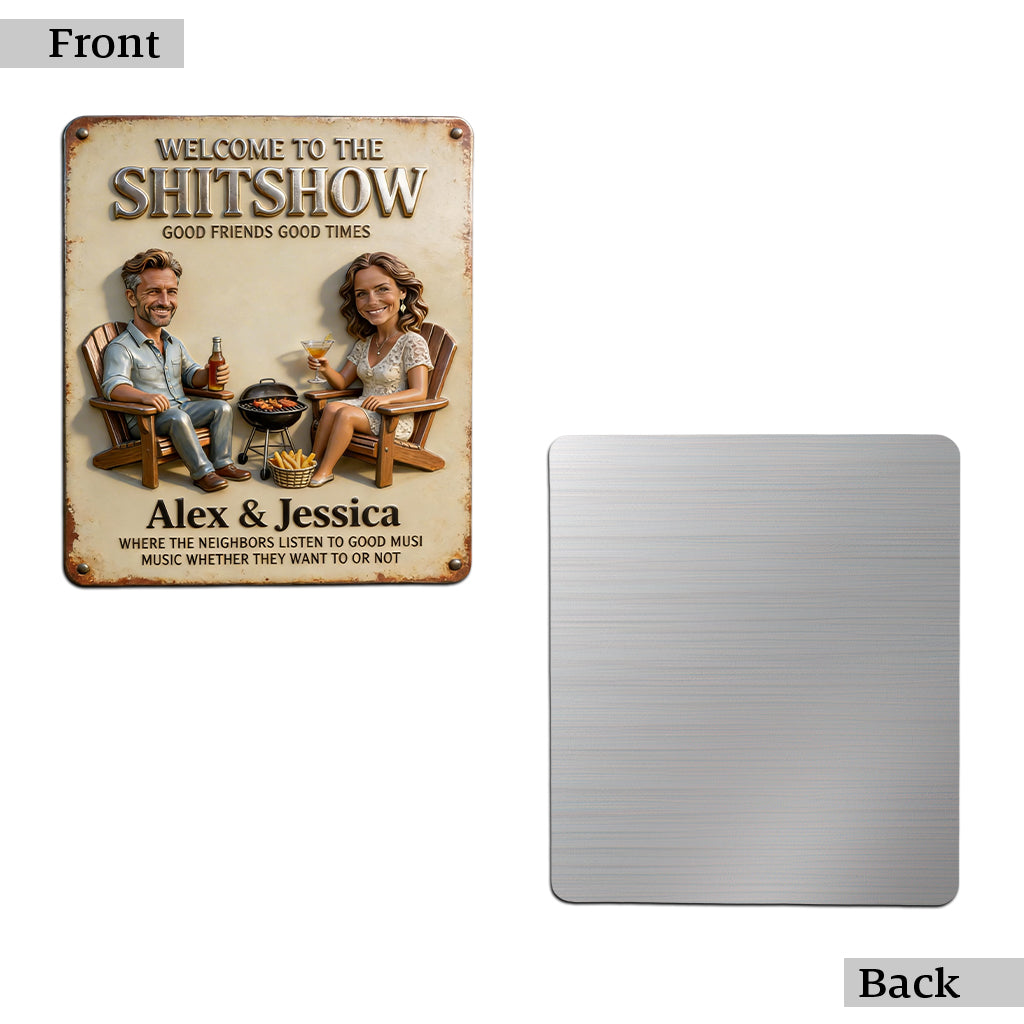 Custom Any Photo - Personalized Backyard Cut Metal Sign