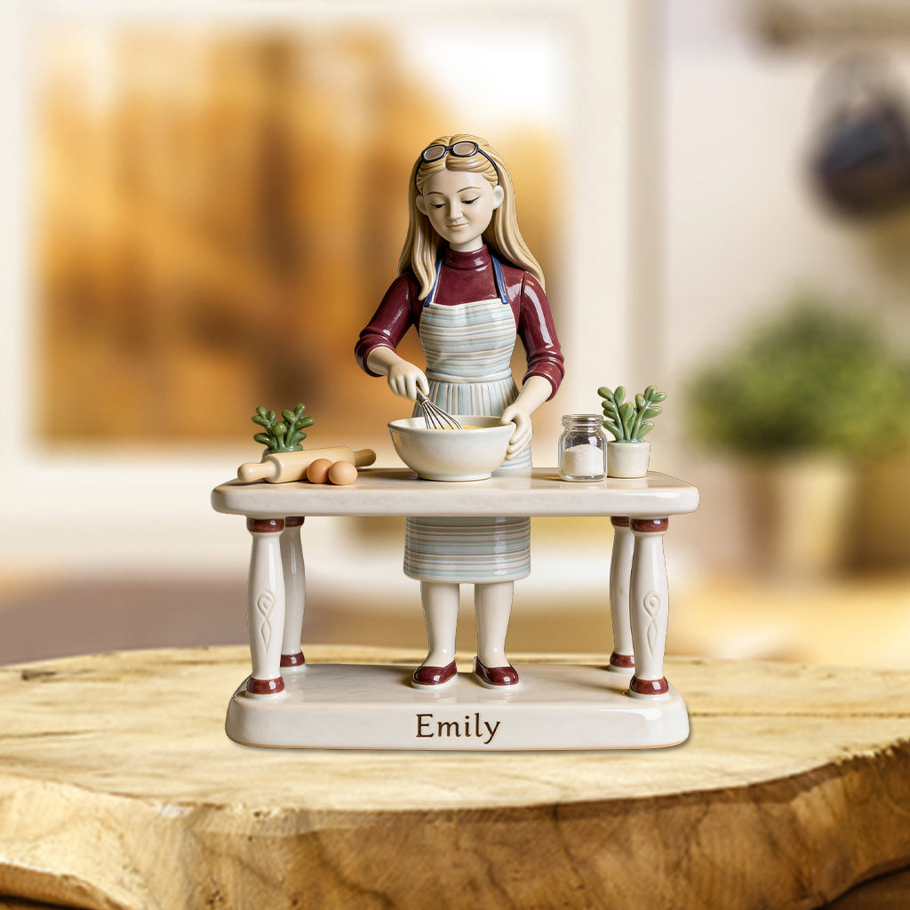 Liebe zum Backen – Personalisierte Acrylplakette in individueller Form