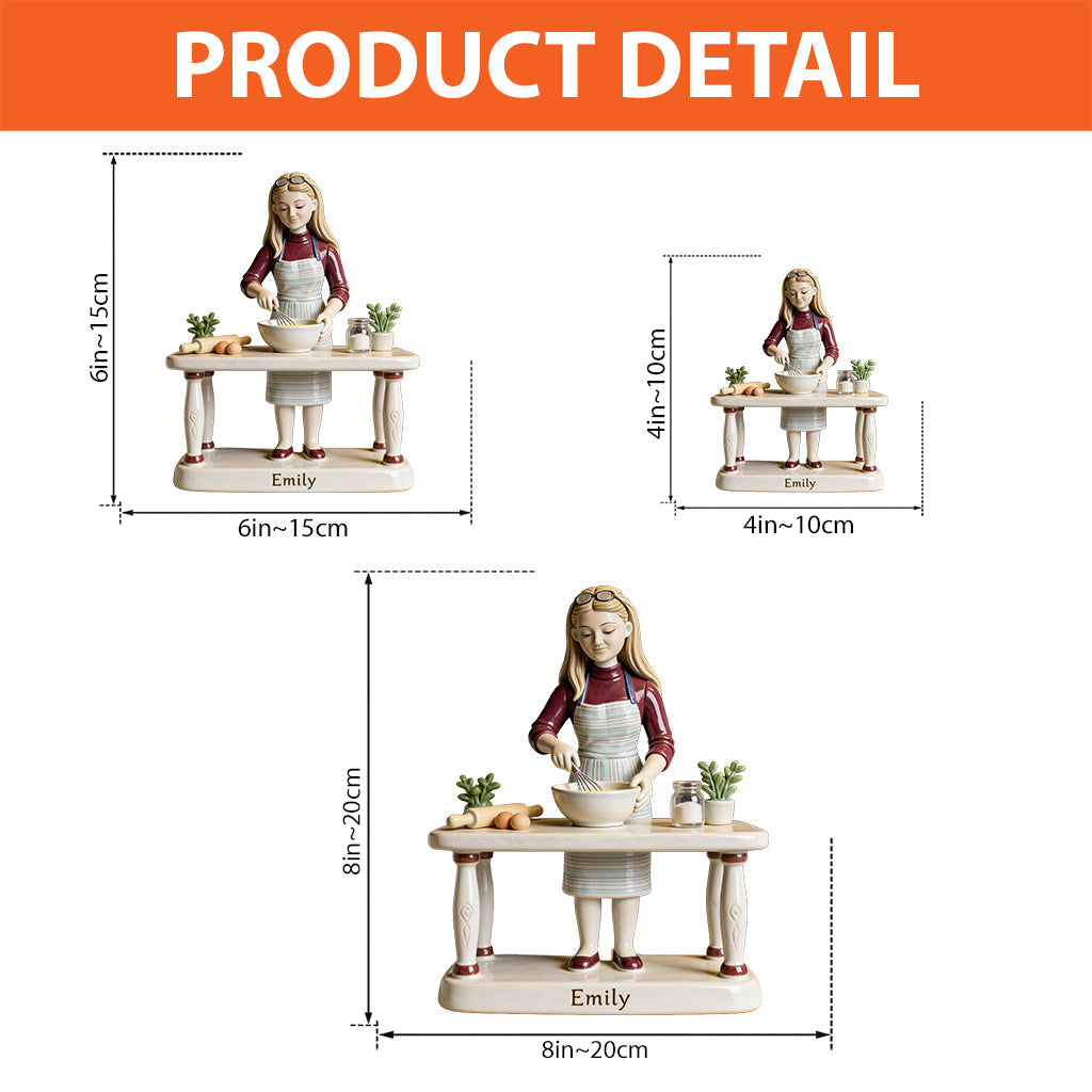 Liebe zum Backen – Personalisierte Acrylplakette in individueller Form
