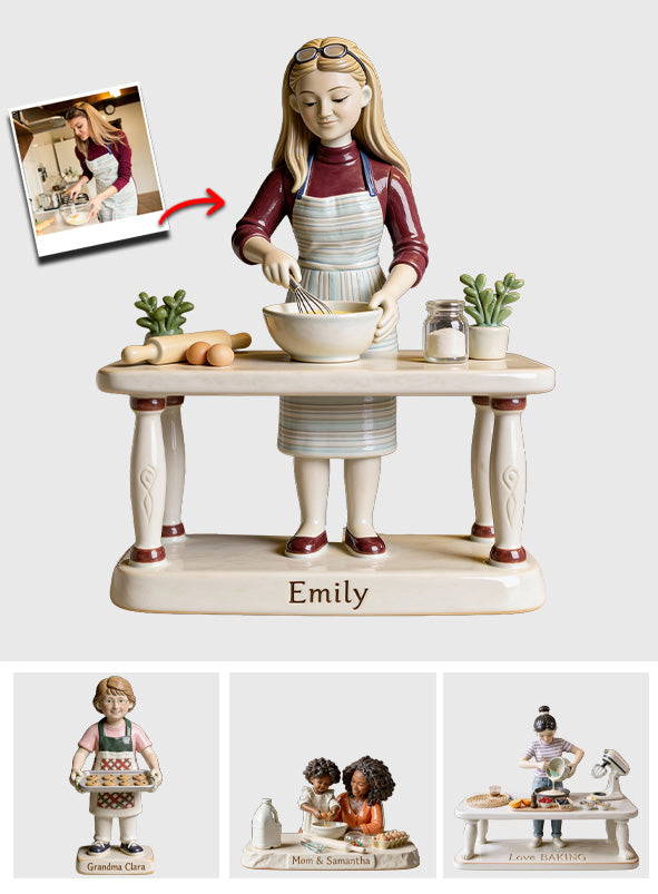 Liebe zum Backen – Personalisierte Acrylplakette in individueller Form