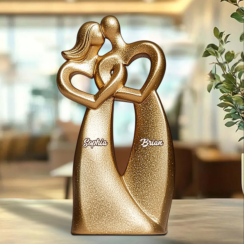 Du & Ich – Personalisierte Acrylplakette für Paare in individueller Form