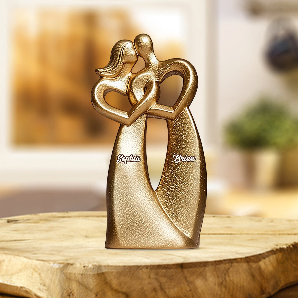 Du & Ich – Personalisierte Acrylplakette für Paare in individueller Form