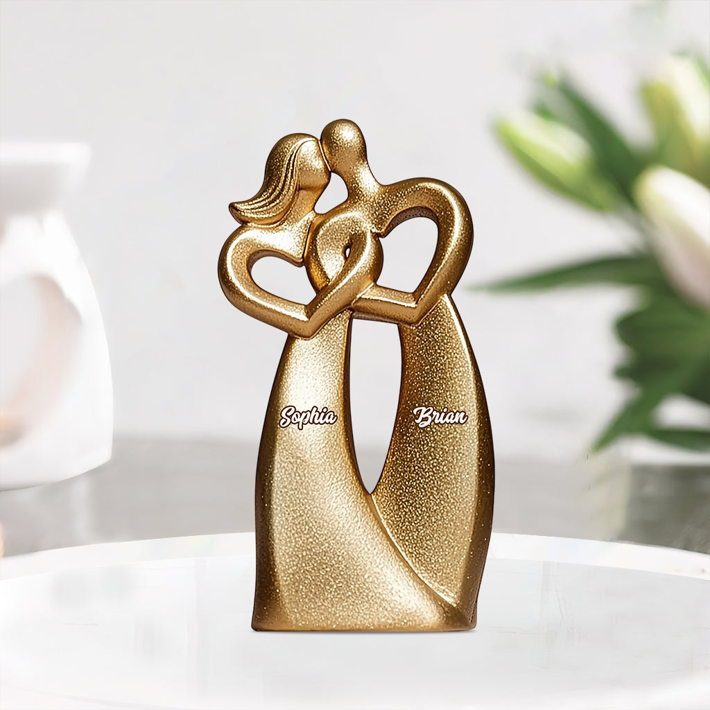 Du & Ich – Personalisierte Acrylplakette für Paare in individueller Form