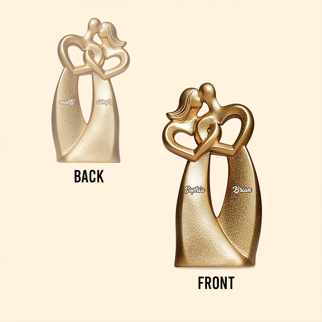 Du & Ich – Personalisierte Acrylplakette für Paare in individueller Form