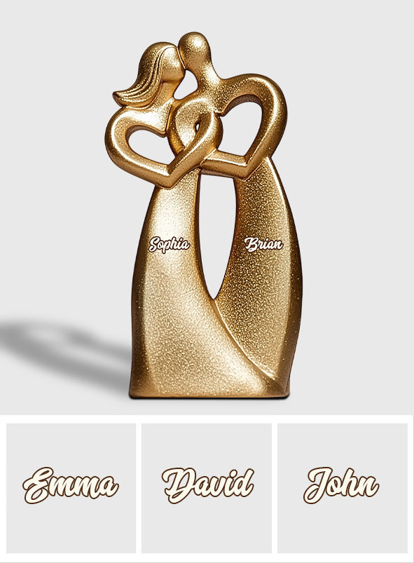 Du & Ich – Personalisierte Acrylplakette für Paare in individueller Form