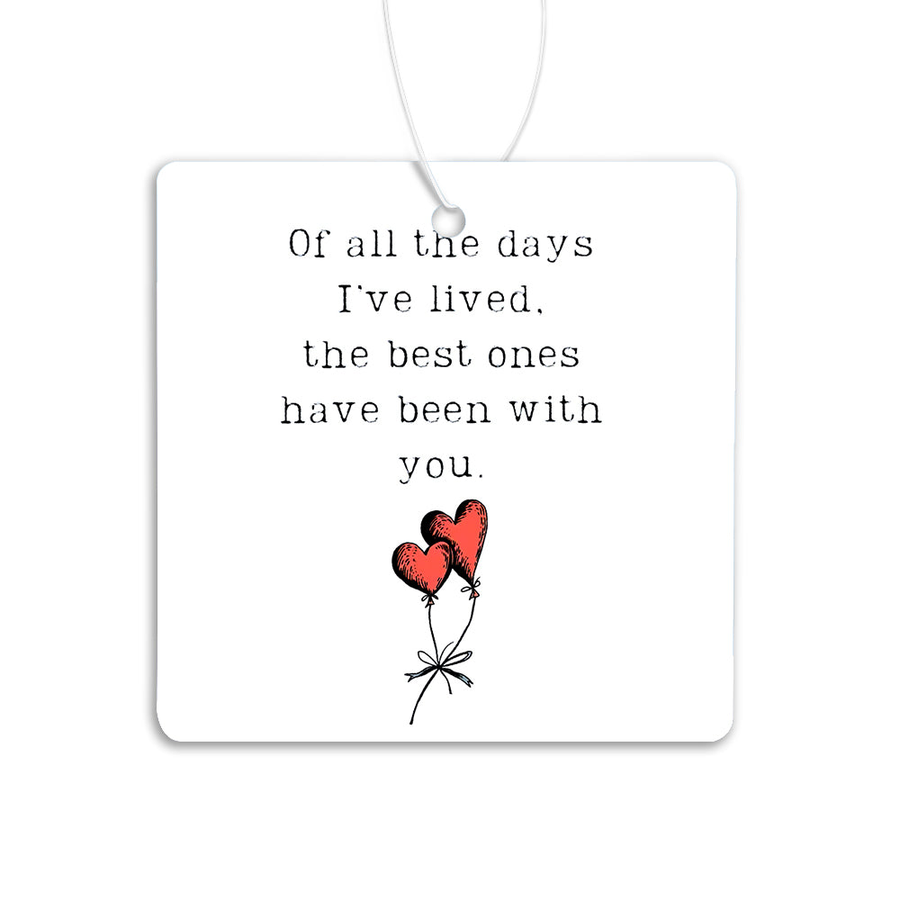 Quadratischer Kartonanhänger