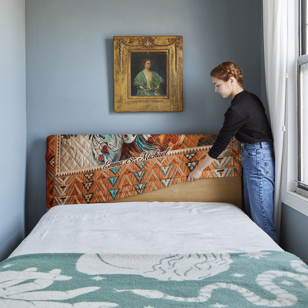 Pferdepaar – Personalisierter Pferdekopfteilbezug