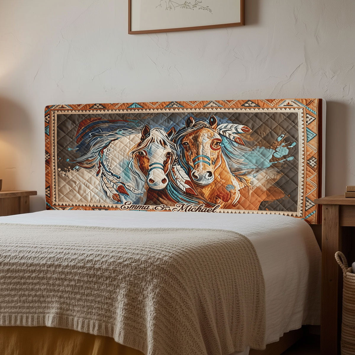 Pferdepaar – Personalisierter Pferdekopfteilbezug