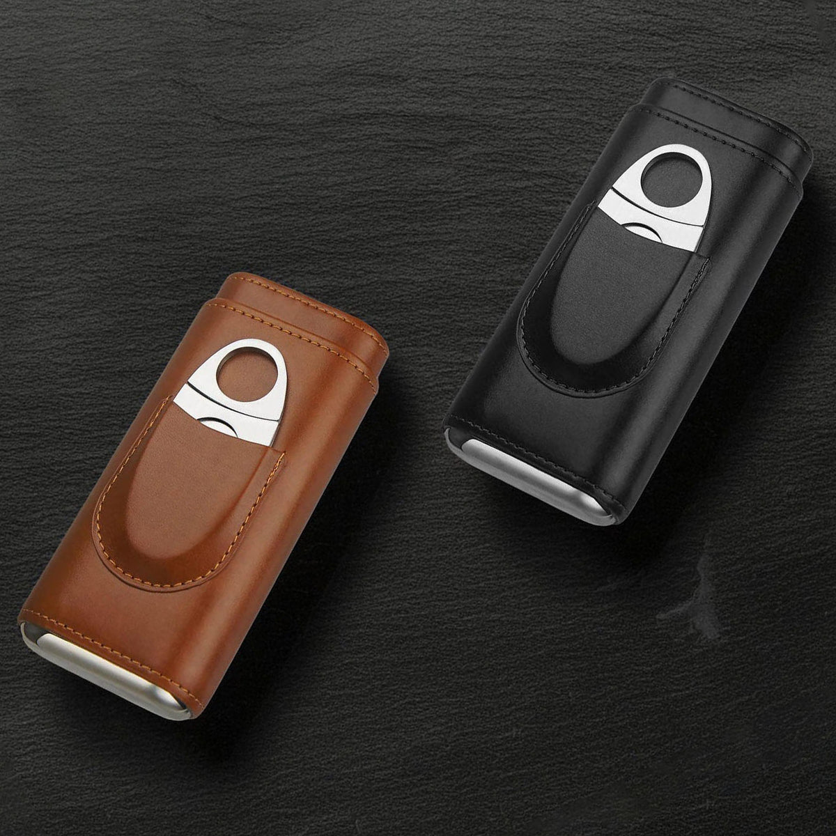 Cannabis-Liebhaber, der coolste Papa der Welt - Personalisierte Weed Leder Pre-Roll Humidor Box
