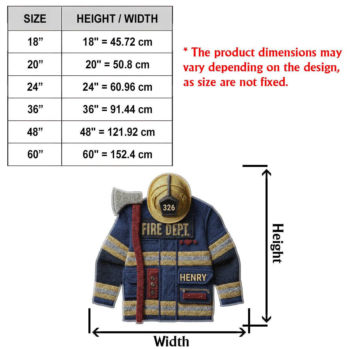 Feuerwehr – Personalisierter, rutschfester, getufteter Feuerwehr-Teppich