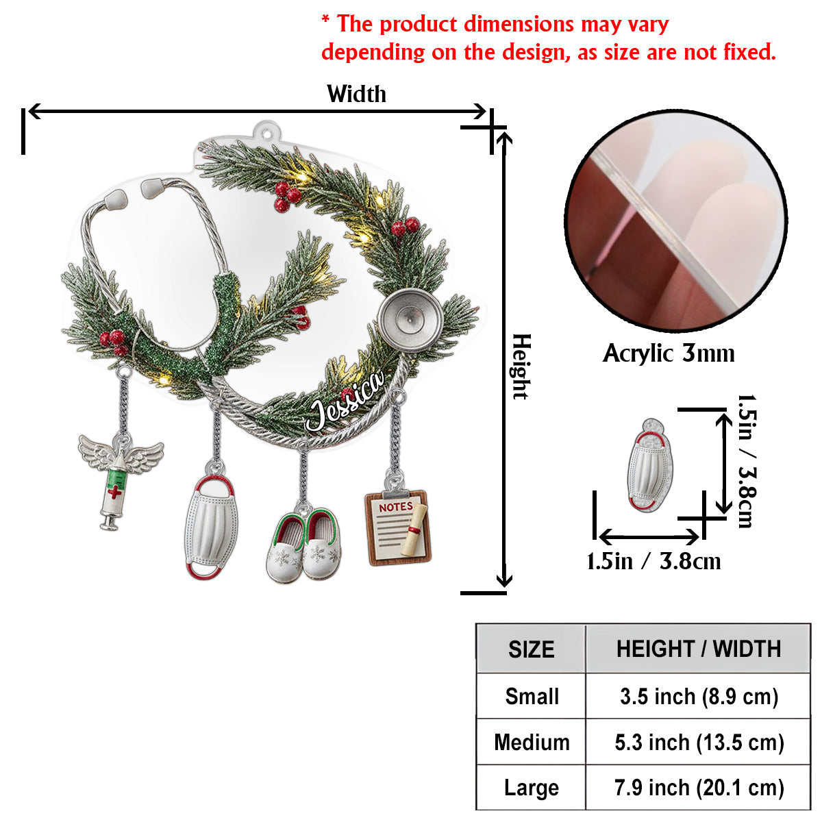 Krankenschwesterleben – Personalisierter Krankenschwester-Anhänger