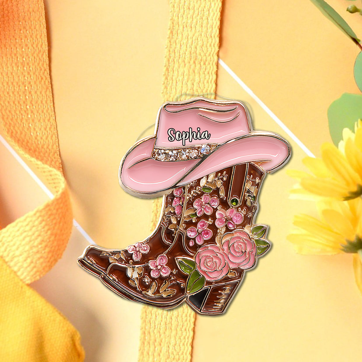 Cowgirl Boots - Personalized Cowgirl Pin