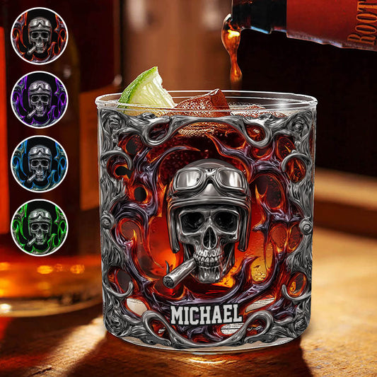 Ride Or Die – personalisiertes Whiskeyglas für Biker
