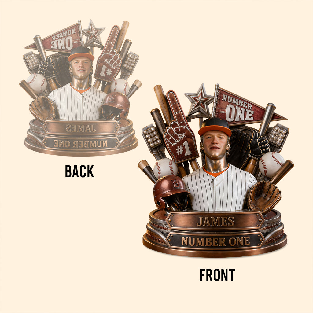 Individuelles Foto-Liebe Baseball - Personalisierte Baseball Acrylplakette