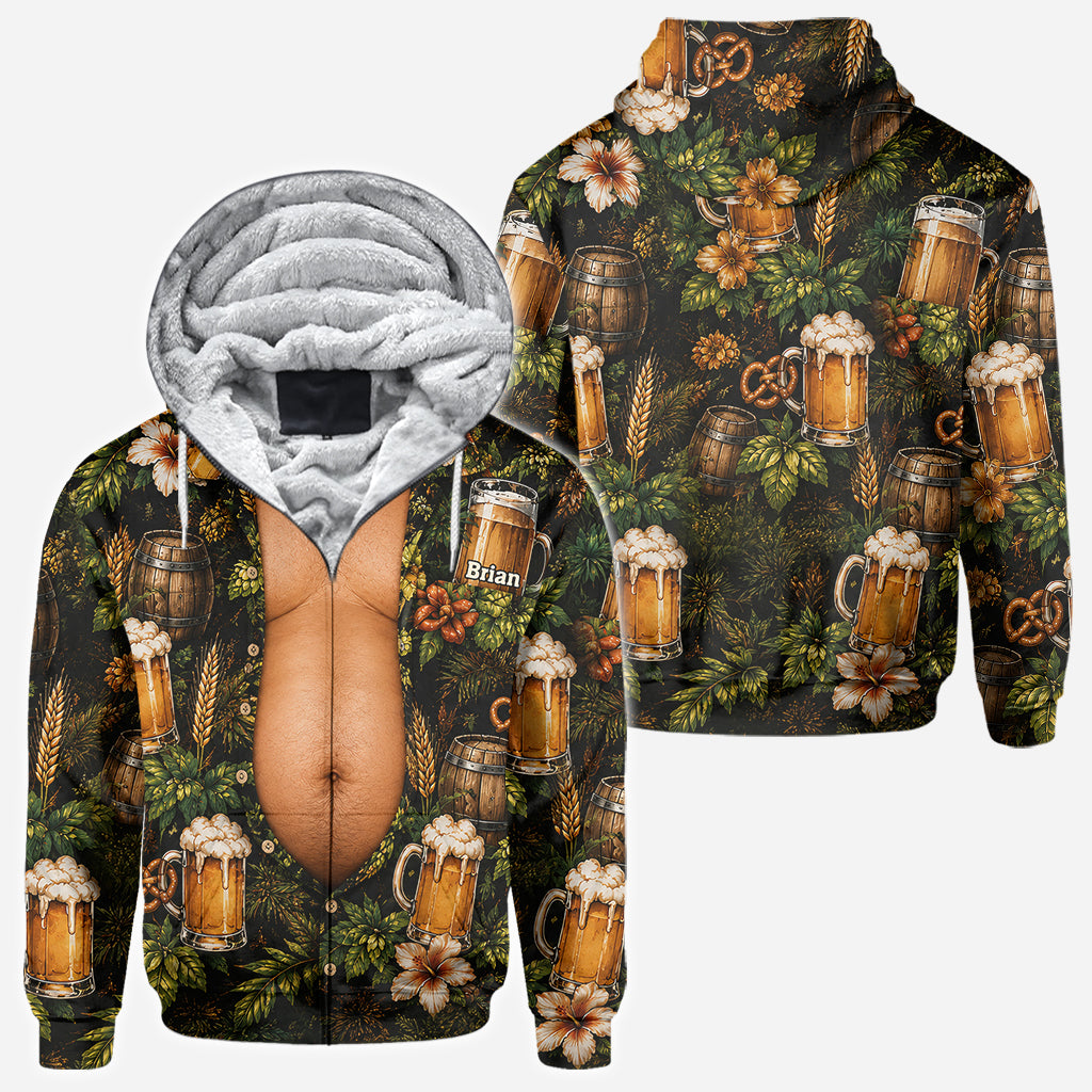Funny Beer Belly - Personalized Beer All Over Shirt