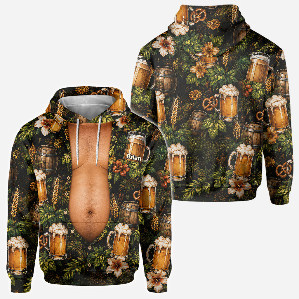 Funny Beer Belly - Personalized Beer All Over Shirt